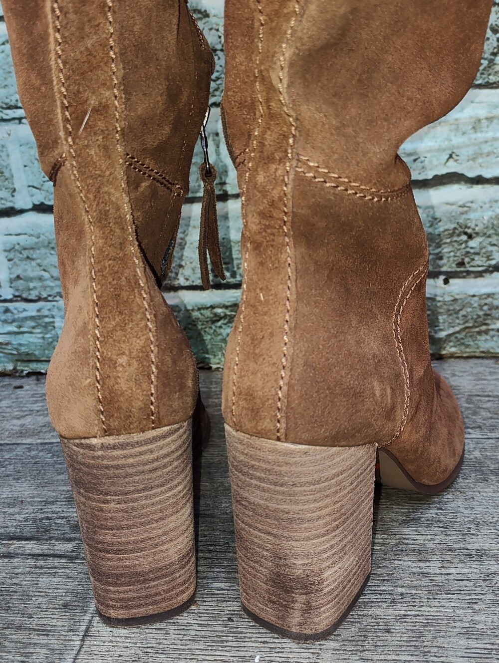 Steve Madden Brown Novela Suede Over the Knee Boots Size 7 - Picture 5 of 12